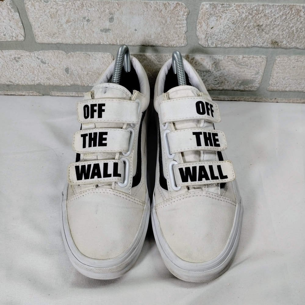 Vans Old Skool Off The Wall Skate Shoes Women 8 White Black Fashion Sneakers